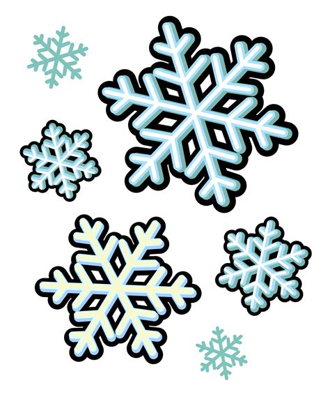 snowflake pictures cartoon